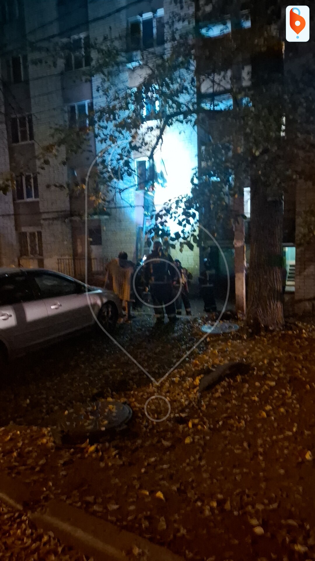 Пожар на улице 9 Января в общежитии
